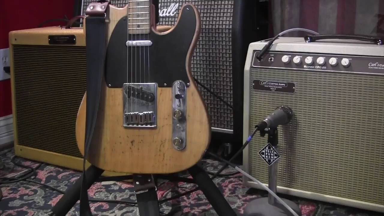 Carls Custom Amps BLONDE CPC20 1x12 Combo demoed with Fender Telecaster