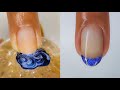 Ideias de unhas decoradas francesinha com carimbo de silicone