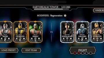 Klassic Gold Vs Kold War Diamond characters at Fatal Earthrealm Tower 165| MK mobile gameplay