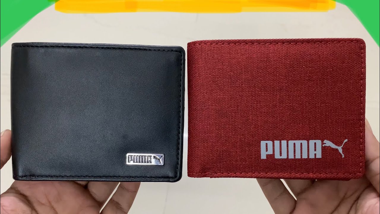 Authentic Puma Ferrari Black Bifold Genuine PU Leather Men Wallet 100%  Brand New | eBay