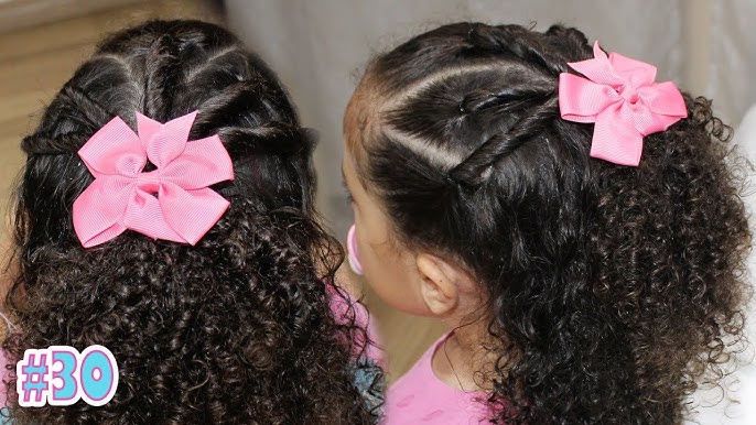 Penteado Infantil facil SEMI-PRESO para cabelo cacheado #81 I Sr e Sra  Martinez 