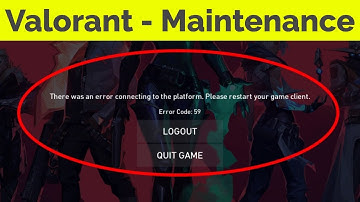 Fix There was an error connecting to the platform valorant error code 59