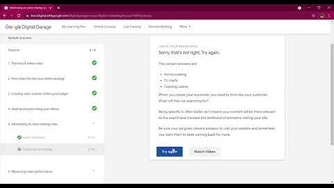 Assessment|| Google Digital Garage  ||  module 20 answers ||digital marketing ||Answers