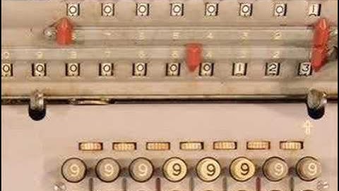 Monroe mechanical calculator (I)