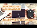 How to adjust a sliding screen door  roller wheel adjustment