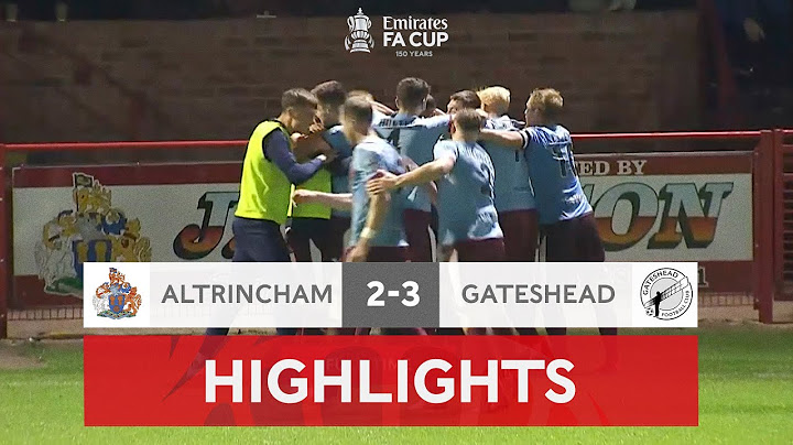 Langstaff's Stoppage Time Winner for Gateshead! | Altrincham 2-3 Gateshead | Emirates FA Cup 2021-22