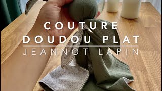 couture doudou plat  - Jeannot lapin