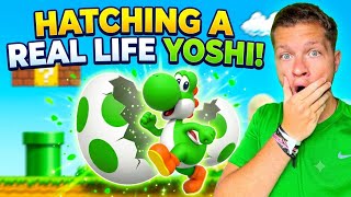 I hatched a Real life Yoshi! 😳 #mario 