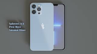 Iphone 13 Pro Max 3D Model With 4 Different Colors 3D Model