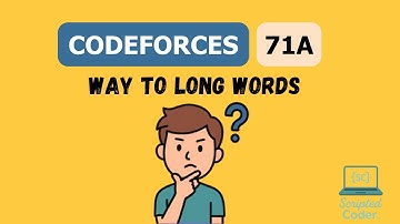 CodeForces Problem 71A Solution || Way To Long Words