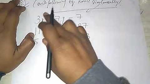 SIMULTANEOUS LINEAR EQUATIONS EXE 5.2 Q12