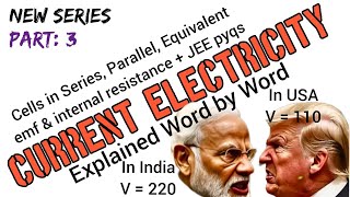 Current Electricity : Part:3: Cells in Series &amp; Parallel + JEE Numericals 