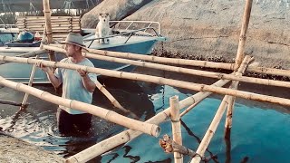 Bamboo Shelter On a Tiny Island..