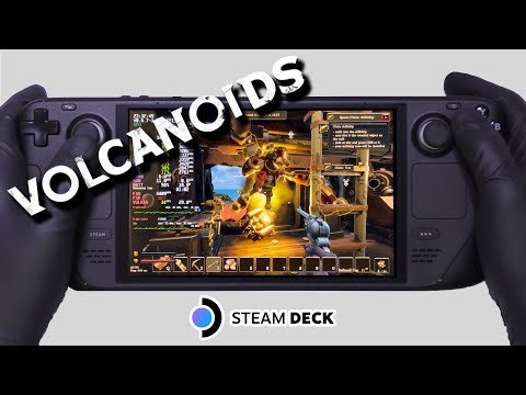 Steam Deck Gameplay | Volcanoids | Steam OS | 4K 60FPS