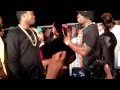 Confrontation between 50 cent and Trav  former G-Unit Member.