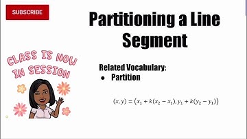 Partitioning a Line Segment