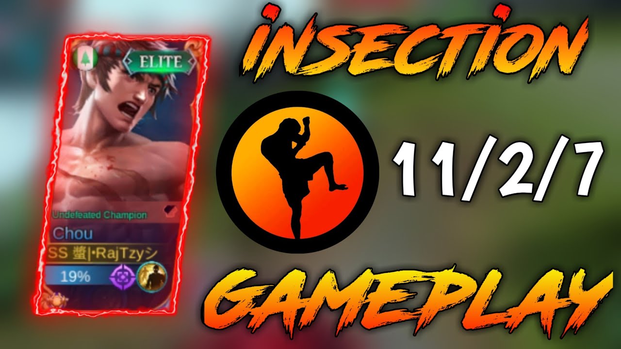 I'M USING INSECTION FAVORITE SKIN!🔥|CHOU GAMEPLAY| -MLBB - YouTube