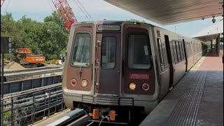 WMATA Metrorail Alstom 6000 Series On The Blue Line At King Street-Old Town Station