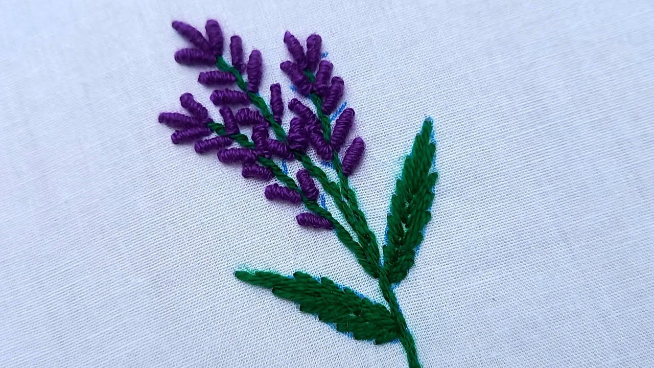 Hand embroidery bullion stitch tutorial 