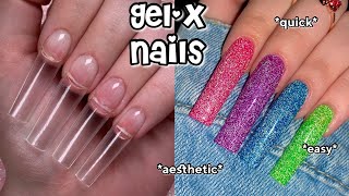 How to do gel-x like a pro *EASY & CHEAP* Trying Makartt Disco Collection | Reflective gel nails screenshot 1