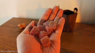 Korea watermelon soft candy in watermelon slice shape | MicroWalkAround | #candy #sweet #watermelon screenshot 5