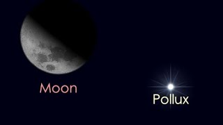 Pollux and Moon Conjunction: Spectacular Celestial Alignment Captured with Nikon Coolpix P1000