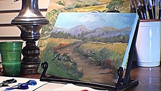How to Paint Bushes,Distant Trees - Marge Kinney- Part 2 of 3 Landscape