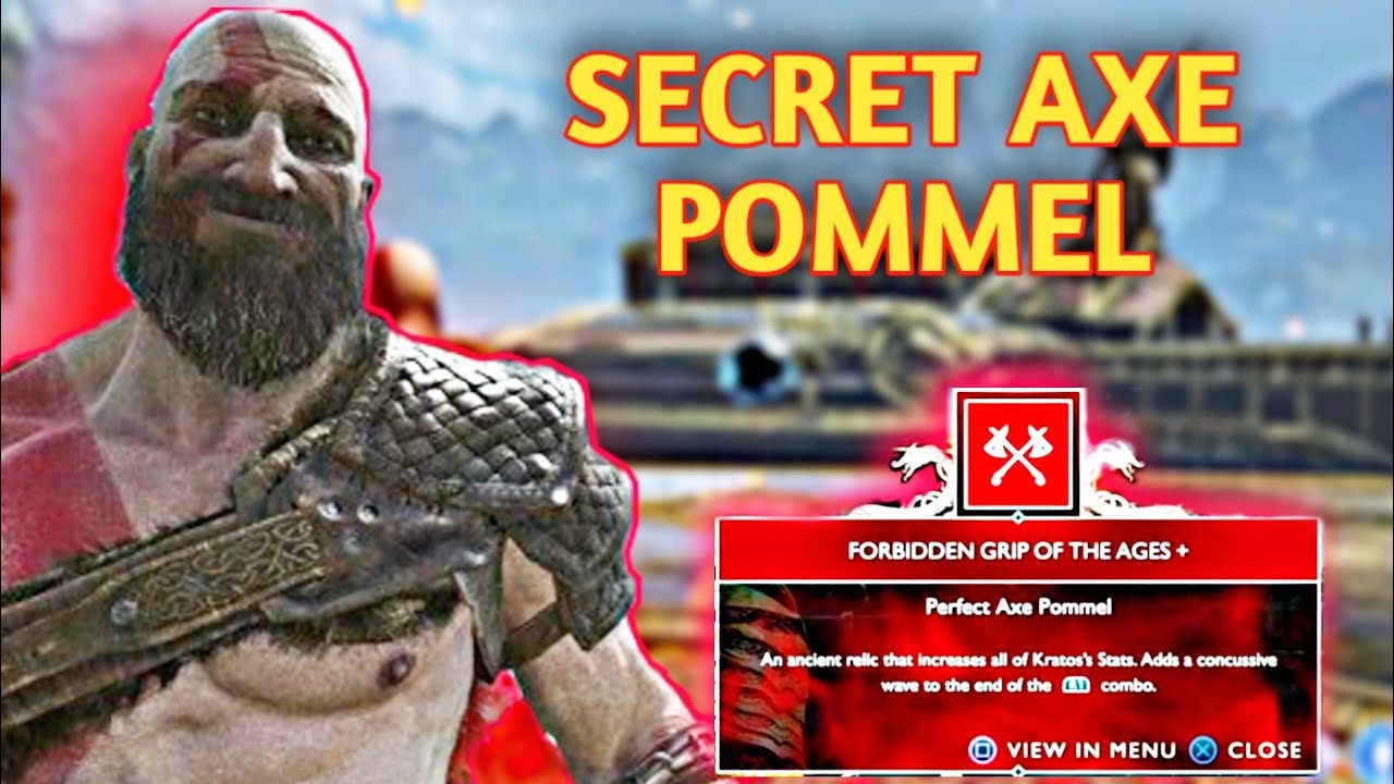 HOW TO GET The Secret Axe Pommel in god of war YouTube