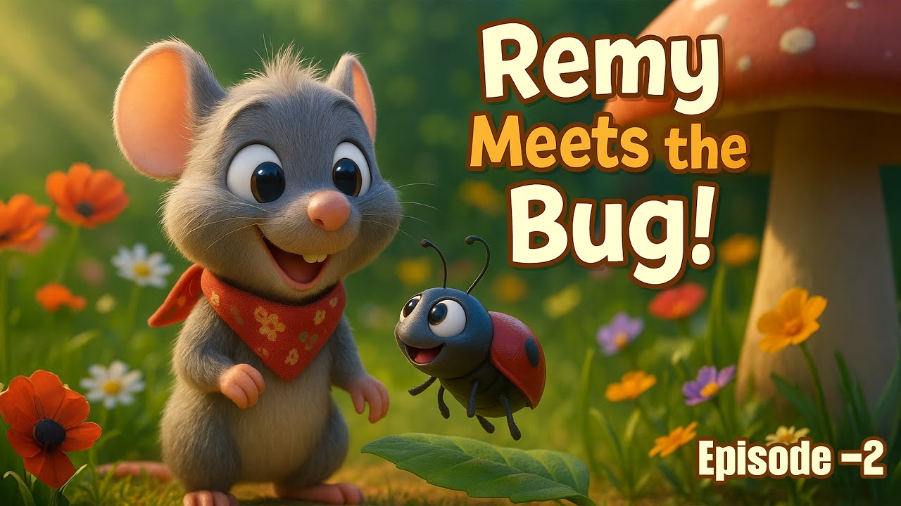 Remy Meets the Bouncy Bug 🐞 | Episode 2 | Cute 3D Animated Kids Story | Remy’s Little World