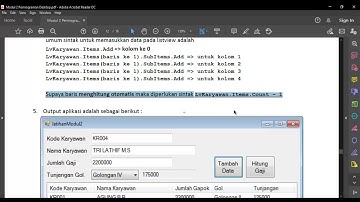 Pemrograman Desktop M4 - Implementasi Array di ListView