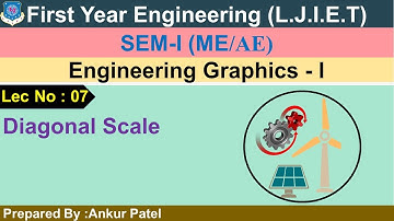 Lec-07_Diagonal Scale  | Engineering Graphics-I | First year Engineering