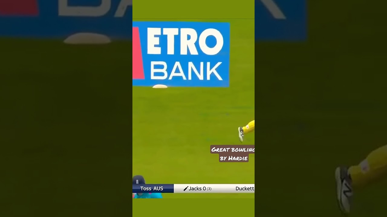 great bowling by Aaron Hardie video in status 😈😈