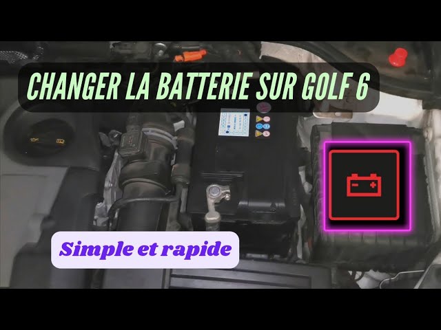 changement de batterie golf /golf 6 