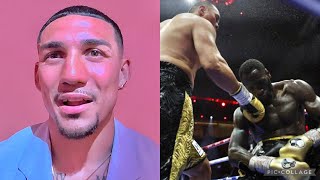 TEOFIMO LOPEZ GIVES DEONTAY WILDER HEARTFELT MESSAGE “SAD STORY TO SEE, HE SHOULD FINISH WITH A WIN”