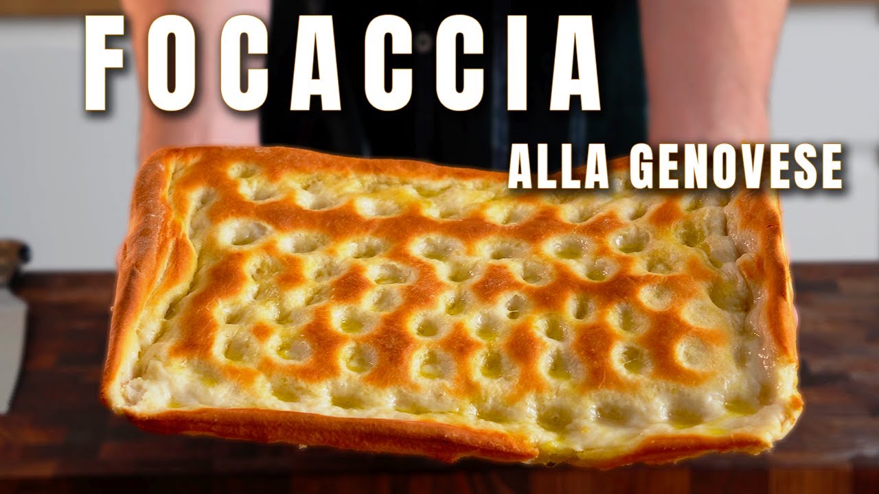 FOCACCIA alla GENOVESE w prosty sposób | Mangia Mangia