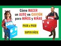 Como HACER un CARRO de Cartón para NIÑOS 🚘🚗 Paso a Paso FÁCIL de hacer | Juegos Caseros | Ondulé