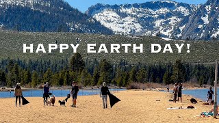 We celebrated Earth Day by cleaning up Kiva beach.  We were pleasantly surprised!