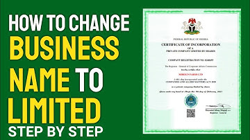 How to change Business Name to Limited on New CAC Portal I Upgrade Enterprise to Company (PART 1)