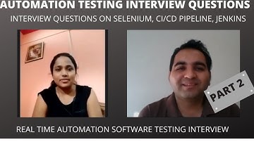 Automation Testing Interview Experience| Real Time Interview Question & Answer| Part 2