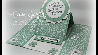 Center Panel Easel card with Dawn