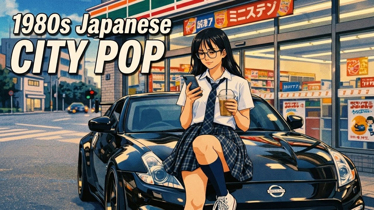 80s Japanese City Pop】Summer Neon Highway, 夏の残像 | Chill Night