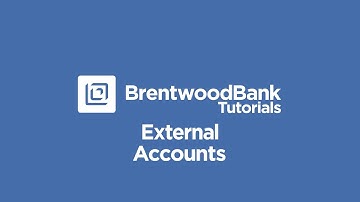 How to Set Up External Accounts