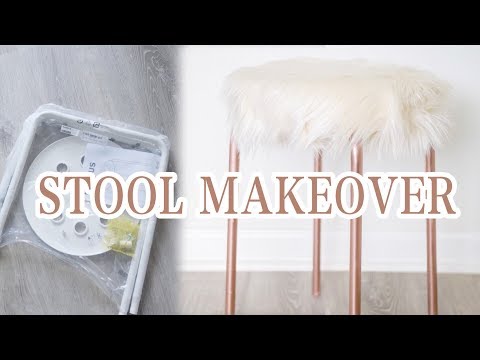 DIY STOOL MAKEOVER |初尝试！简陋家具宜家椅子大改造| SKYE