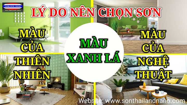 Các mẫu nhà sơn màu xanh đẹp