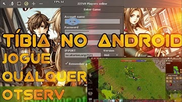 Jogando Tíbia OTSERV no Android (Caçando Dragão)