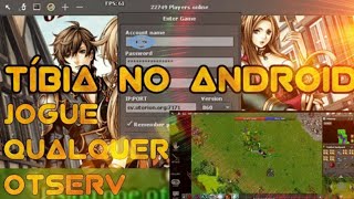Jogando Tíbia OTSERV no Android (Caçando Dragão)