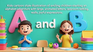 Abc Song Learn Letters A And B With Fun Animals & Alphabet Educational Song The Kids Show