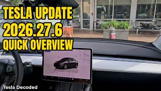 Tesla Update 2026.27.6 | Quick Update
