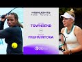 Taylor Townsend vs. Brenda Fruhvirtova | 2024 Rome Round 1 | WTA Match Highlights