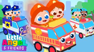 Emergency Trucks Song | Little Angel And Friends Kid Songs screenshot 5